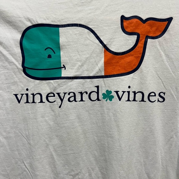Vineyard Vines Irish Shamrock ☘️ 🇮🇪 Ireland Flag Boys Short Sleeve Tee Size L - Picture 4 of 5
